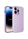 Apple iPhone 14 Pro Max Kılıf Kamera Korumalı Simli Lüks Zore Koton Kapak