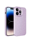 Apple iPhone 14 Pro Max Kılıf Kamera Korumalı Simli Lüks Zore Koton Kapak