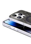 Apple iPhone 14 Pro Max Kılıf M-safe Şarj Özellikli Fırça Boya Desenli Zore Palet Kapak