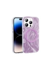 Apple iPhone 14 Pro Max Kılıf M-safe Şarj Özellikli Fırça Boya Desenli Zore Palet Kapak