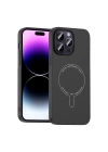 Apple iPhone 14 Pro Max Kılıf M-Safe Şarj Özellikli Kamera Korumalı Zore Elio Sert PC Kapak