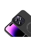 Apple iPhone 14 Pro Max Kılıf M-Safe Şarj Özellikli Kamera Korumalı Zore Elio Sert PC Kapak