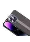 Apple iPhone 14 Pro Max Kılıf M-safe Şarj Özellikli Karbon Fiber Görünümlü Zore Gros Kapak