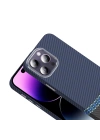 Apple iPhone 14 Pro Max Kılıf M-safe Şarj Özellikli Karbon Fiber Görünümlü Zore Gros Kapak