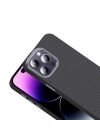 Apple iPhone 14 Pro Max Kılıf M-safe Şarj Özellikli Karbon Fiber Görünümlü Zore Gros Kapak