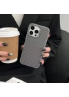Apple iPhone 14 Pro Max Kılıf M-safe Şarj Özellikli Karbon Fiber Görünümlü Zore Troy Kapak
