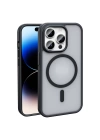 Apple iPhone 14 Pro Max Kılıf M-safe Şarj Özellikli Mat Arka Yüzey Zore Sio Kapak
