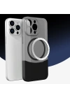 Apple iPhone 14 Pro Max Kılıf M-Safe Şarj Özellikli Mıknatıslı Zore Duble Kapak