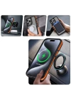 Apple iPhone 14 Pro Max Kılıf M-safe Şarj Özellikli Renkli Kenar Airbag Şeritli Zore Lamer Kapak
