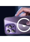 Apple iPhone 14 Pro Max Kılıf M-safe Şarj Özellikli Sert PC Zore Fuya Kapak