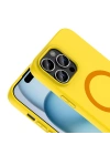 Apple iPhone 14 Pro Max Kılıf M-Safe Şarj Özellikli Zore Aris Silikon Kapak
