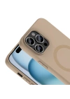 Apple iPhone 14 Pro Max Kılıf M-Safe Şarj Özellikli Zore Aris Silikon Kapak