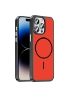 Apple iPhone 14 Pro Max Kılıf M-Safe Şarj Özellikli Zore Lora PC Kapak