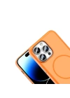 Apple iPhone 14 Pro Max Kılıf M-Safe Şarj Özellikli Zore Lora PC Kapak