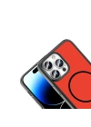 Apple iPhone 14 Pro Max Kılıf M-Safe Şarj Özellikli Zore Lora PC Kapak