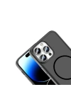 Apple iPhone 14 Pro Max Kılıf M-Safe Şarj Özellikli Zore Lora PC Kapak