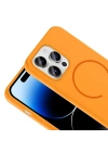 Apple iPhone 14 Pro Max Kılıf M-safe Şarj Özellikli Zore Meta Kapak