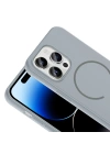 Apple iPhone 14 Pro Max Kılıf M-safe Şarj Özellikli Zore Meta Kapak