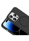 Apple iPhone 14 Pro Max Kılıf M-safe Şarj Özellikli Zore Meta Kapak