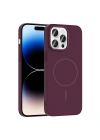 Apple iPhone 14 Pro Max Kılıf M-safe Şarj Özellikli Zore Ruby Sert Kapak