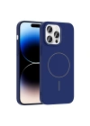 Apple iPhone 14 Pro Max Kılıf M-safe Şarj Özellikli Zore Ruby Sert Kapak