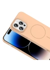 Apple iPhone 14 Pro Max Kılıf M-safe Şarj Özellikli Zore Ruby Sert Kapak