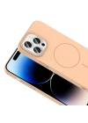 Apple iPhone 14 Pro Max Kılıf M-safe Şarj Özellikli Zore Ruby Sert Kapak