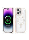 Apple iPhone 14 Pro Max Kılıf M-safe Wireless Şarj Özellikli Silikon Zore Ege Kapak
