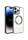 Apple iPhone 14 Pro Max Kılıf M-safe Wireless Şarj Özellikli Zore Setro Silikon