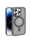 Apple iPhone 14 Pro Max Kılıf M-safe Şarj Özellikli Mat Arka Yüzey Zore Sio Kapak