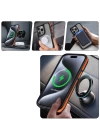 Apple iPhone 14 Pro Max Kılıf M-safe Şarj Özellikli Renkli Kenar Airbag Şeritli Zore Lamer Kapak