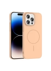 Apple iPhone 14 Pro Max Kılıf M-safe Şarj Özellikli Zore Ruby Sert Kapak