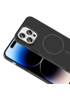 Apple iPhone 14 Pro Max Kılıf M-safe Şarj Özellikli Zore Ruby Sert Kapak