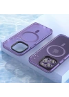 Apple iPhone 14 Pro Max Kılıf Mat Arka Yüzey Wireless Şarj Özellikli Zore Locik Kapak