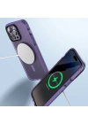 Apple iPhone 14 Pro Max Kılıf Mat Arka Yüzey Wireless Şarj Özellikli Zore Locik Kapak