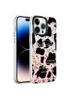 Apple iPhone 14 Pro Max Kılıf Mermer Desenli Zore Marbello Kapak