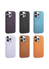 Apple iPhone 14 Pro Max Kılıf PU Deri M-safe Wireless Şarj Özellikli Zore Derix Kapak