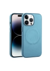Apple iPhone 14 Pro Max Kılıf PU Deri M-safe Wireless Şarj Özellikli Zore Derix Kapak