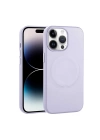 Apple iPhone 14 Pro Max Kılıf PU Deri M-safe Wireless Şarj Özellikli Zore Derix Kapak