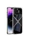 Apple iPhone 14 Pro Max Kılıf Ultra İnce Kamera Korumalı PC + Deri Arka Yüzey Zore X-Pro Kapak