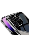 Apple iPhone 14 Pro Max Kılıf Ultra İnce Kamera Korumalı PC + Deri Arka Yüzey Zore X-Pro Kapak