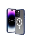 Apple iPhone 14 Pro Max Kılıf Wireless Şarj Özellikli Zore Hibrit M-safe Kapak