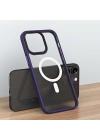 Apple iPhone 14 Pro Max  Kılıf Wireless Şarj Özellikli Zore Hibrit M-safe Kapak