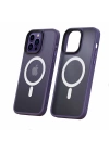 Apple iPhone 14 Pro Max  Kılıf Wireless Şarj Özellikli Zore Hibrit M-safe Kapak