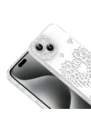 Apple iPhone 15 Kılıf Damla Taşlı Zore Rivas Sert PC Kapak