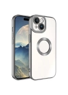 Apple iPhone 15 Kılıf Kamera Korumalı Logo Gösteren Zore Omega Kapak