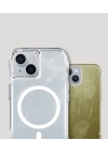 Apple iPhone 15 Kılıf M-safe Şarj Özellikli Airbagli Şeffaf Zore İncek Kapak