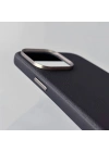 Apple iPhone 15 Kılıf M-safe Şarj Özellikli PU Deri Zore Adora Kapak