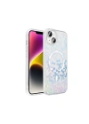 Apple iPhone 15 Kılıf M-Safe Şarj Özellikli Şeffaf Zore Folk Sert Kapak