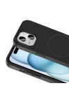 Apple iPhone 15 Kılıf M-safe Şarj Özellikli Sıvı Teknolojili Silinebilir Sert Zore Kivi Kapak
